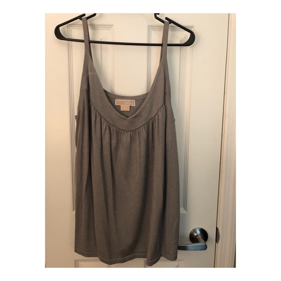 Michael Kors Tops - Michael Kors sparkly silver tank!